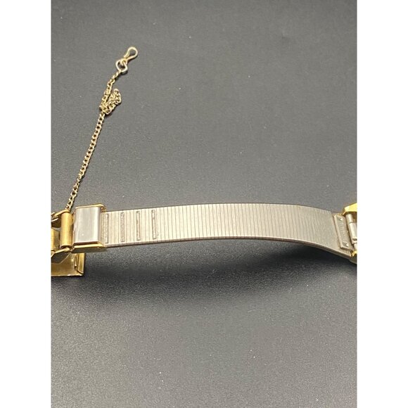 Vintage Pulsar Watch V231-0130 Womens Gold Tone Quartz 1980s New Battery Works - Picture 10 of 13